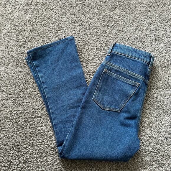 Attico Cropped Kick Flare Jeans - Picture 8 of 8